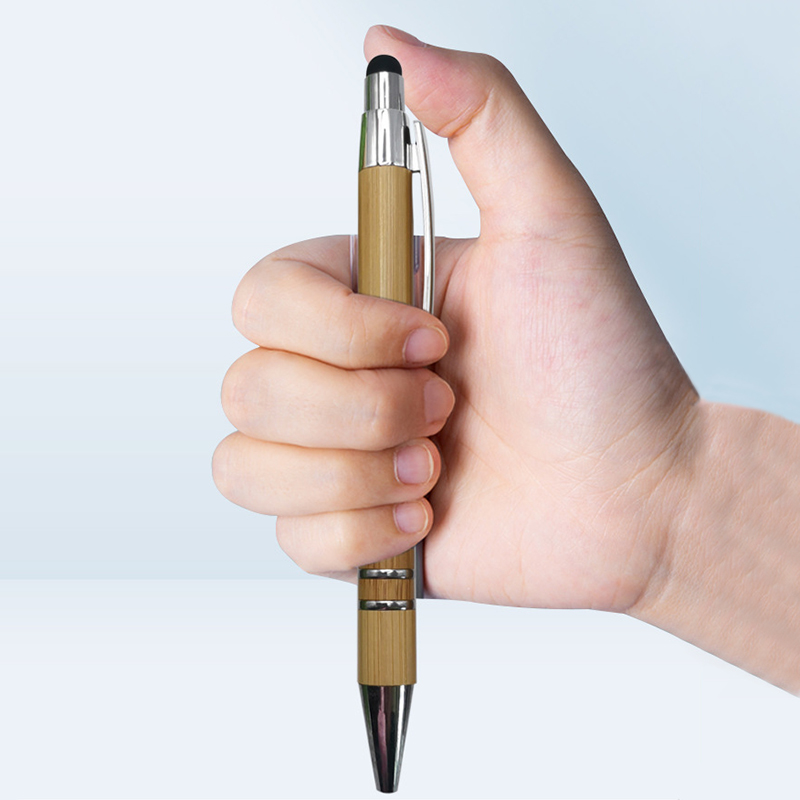 Bamboo Wooden Stylus Ball Pen