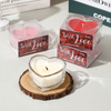 Custom Heart-Shaped Soy Wax Scented Candle - Eco-Friendly Aromatherapy Candle with 25-Hour Burn Time, Smokeless, Ideal for Gifts
