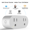 2 in1 Smart Plug Wi-Fi Outlet Socket Dimmer Brightness Adjust Timer Works with Alexa and Google Home Remote Control