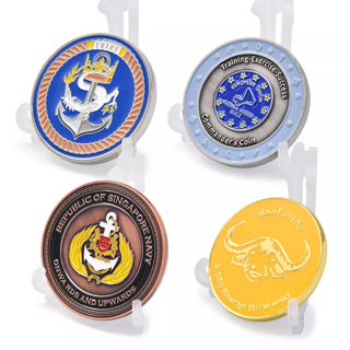 Personalised Custom 2D 3D Zinc Alloy Brass Engraving Die Struck Souvenir Enamel Coin Manufacturer Challenge Coins