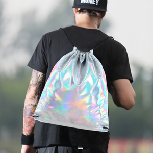 PU Holographic Drawstring Bag