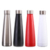 15 oz. 304 Stainless Steel Pyramid Sports Bottle, Double-wall Cone-shape Vacuum Insulated Leak Proof Metal Sports Water Bottle