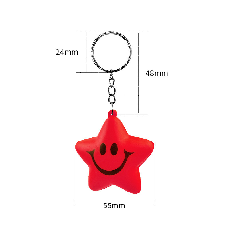 Star Stress Reliever Key Chain