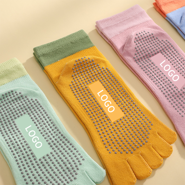 Autumn And Winter Yoga Socks Five Finger Socks Silicone Non Slip Socks Breathable Comfortable Socks