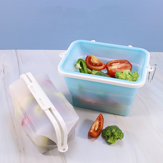 Folding Reusable Silicone Lunch Box