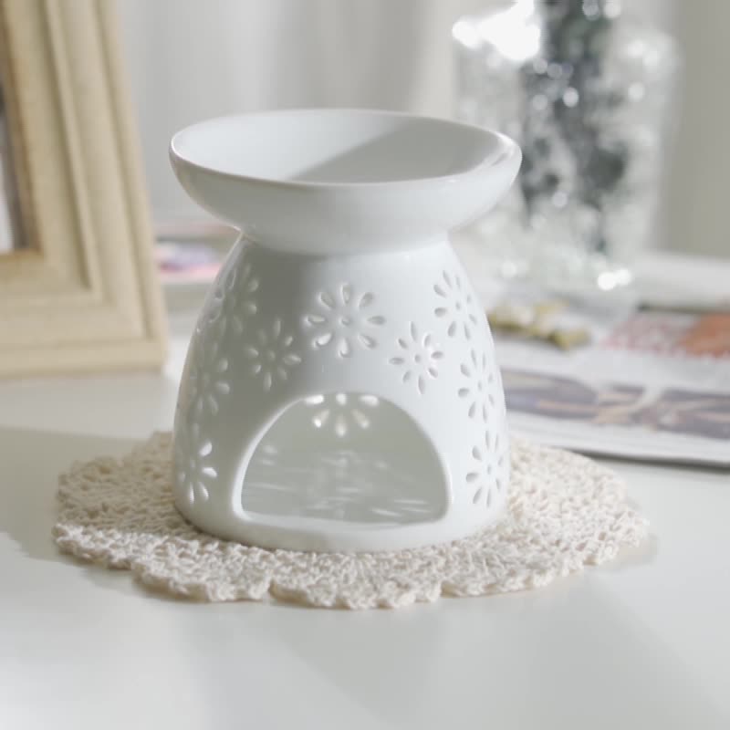 Ceramic Tealight Candle Holder Aroma Stove Night Fragrance Lamp Ceramic Incense Aromatherapy Stove