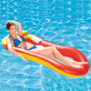 Pool Rafts and Inflatable Rideon Net Floating Row with Awning Adult Swimming Ring Pool Floats