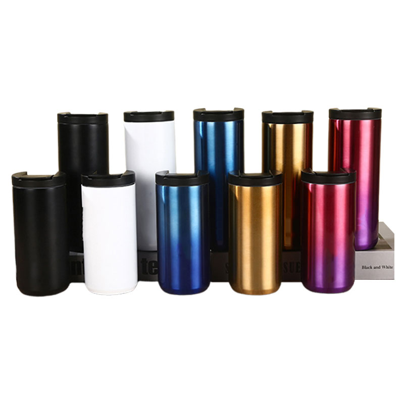 Stainless Steel 14 oz Creative Coffee Mug, 14oz Insulated Double Wall Travel Tumbler With Lid