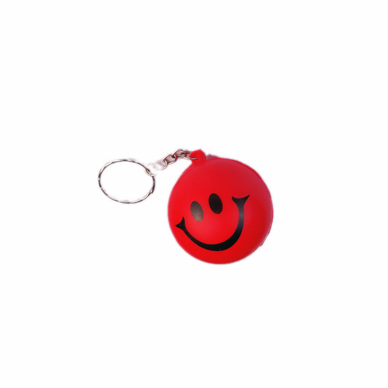 Round Stress Ball Keychain