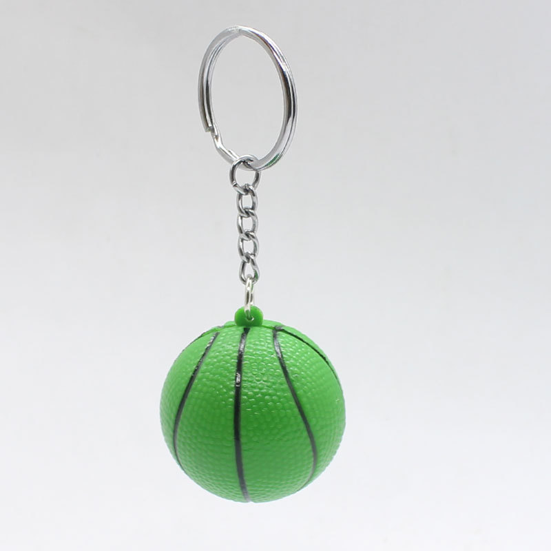 Mini Basketball Stress Ball Keychain