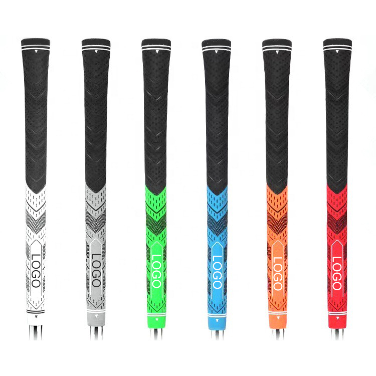 Super Stability Anti-Slip Cord Rubber Golf Grips Sleeve, Hybrid Golf Club Grips, All Weather Performance