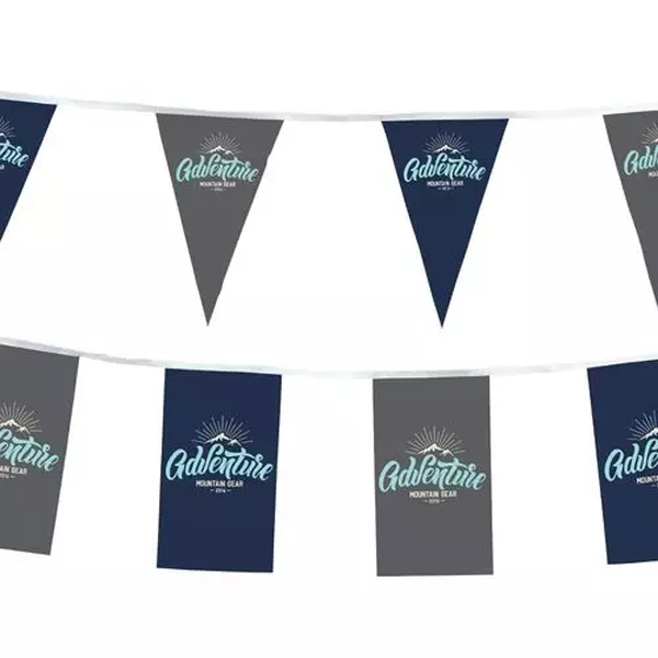 Custom Pennant Flag with String Hanging Country Triangle Bunting Banner