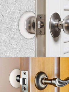 Soft Self Adhesive Door Stopper Creative Wall Protector Anti-slip Sticker Self Adhesive Rubber Round Door Crash Pad Door Stops