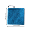 Microfiber Golf Ball Cleaner Towel With Carabiner, 5.5" * 5.5"