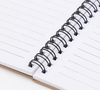 Hard Kraft Paper Cover Wire Bound Notepads Sketch Book Spiral Pocket Notebook with Pen, 5.5" x 7"