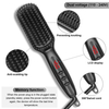 Hair Beard Straightener Comb Hair Straightener Brush Straightening Comb for Women Men with Fast Heating & Anti-Scald