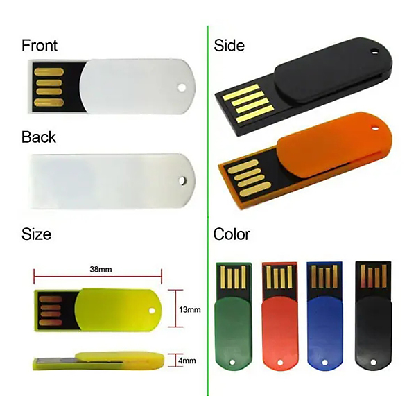 Book Paper Clip Custom Portable USB 2.0 Flash Drive
