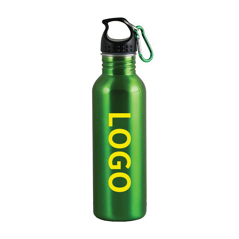 25oz Single Layer Stainless Steel Big Mouth Straight Cup Sports Kettle Eco-Friendly Reusable Bottle Leakproof Metal Water Bottle