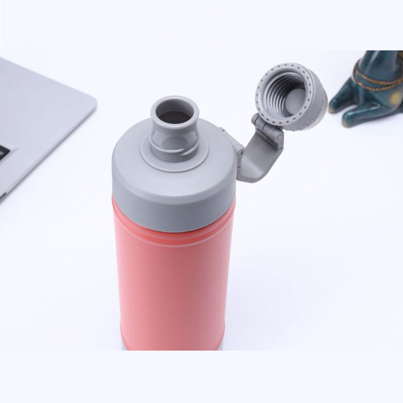 20oz Stainless Steel Flask Water Bottle Spout Lid Vacuum Insulated Double Wall Water Bottle Wide Mouth Keep Cold Sport Camping Hiking