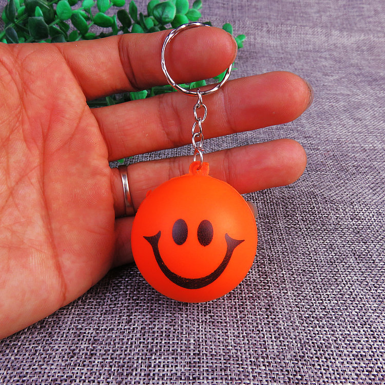 Round Stress Ball Keychain