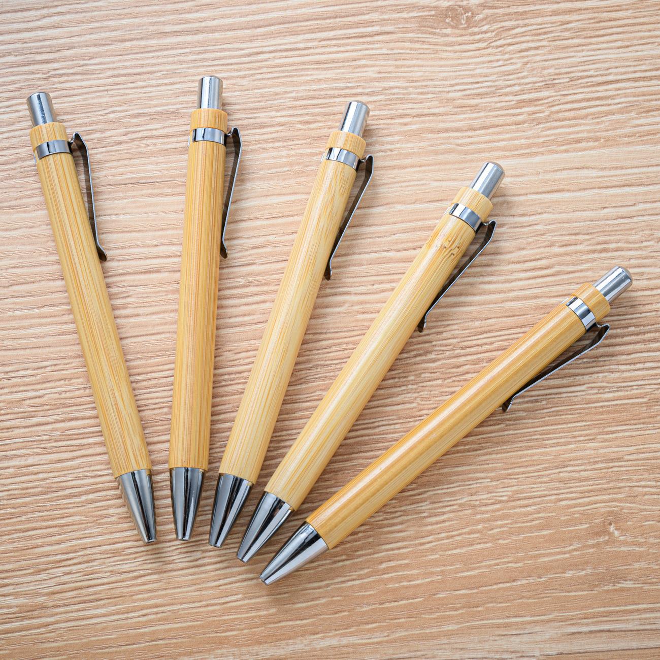 Retractable Bamboo Pen