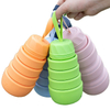 Collapsible Silicone Water Bottles With Handle, Convenient Folding Water Cup