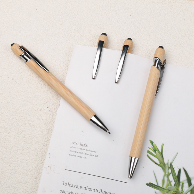 Bamboo Retractable Ballpoint Pen