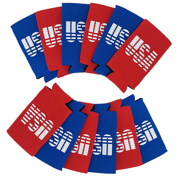 Premium 12oz Slim Can Neoprene Cooler Sleeve Reusable Skinny Tall Neoprene Beer Can Coolers