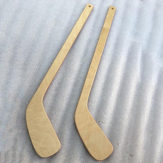 24" Heavy-Duty Wood Hockey Sticks Starter for Players Indoor & Outdoor Beach Competition