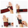 Breathable Nylon Spandex Lifting Wrist Straps Support Sleeves for Weightlifting, Bodybuilding, Powerlifting, Strength Training