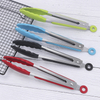 7 inches Multi Colors Heavy Duty Non-Stick Stainless Steel Silicone BBQ and Kitchen Tongs