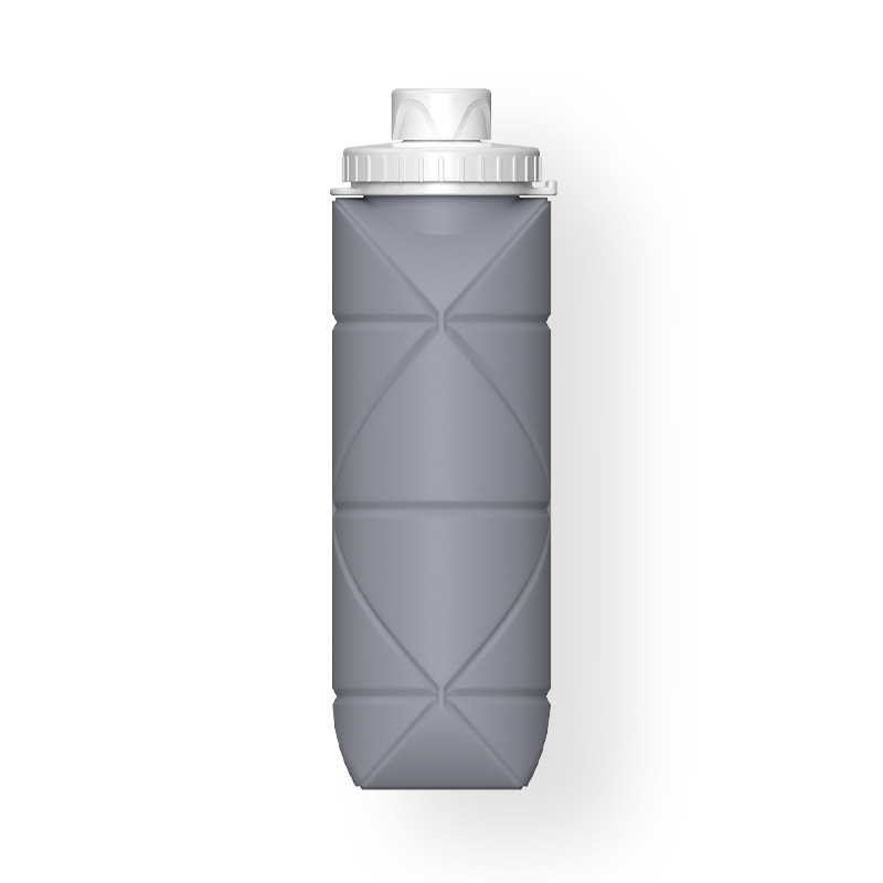 20OZ Collapsible Silicone Reuseable Foldable Water Bottle for Sport Travel Lightweight Durable