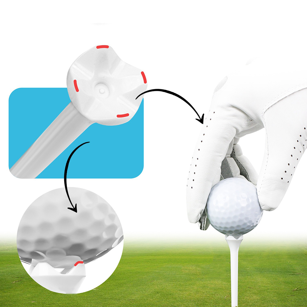 Reinforced Plastic Golf Tees - 3.25" Tall with Wide Four-Prong Cup and Custom Logo