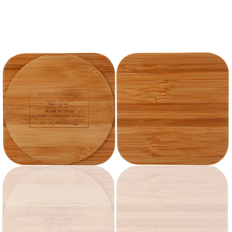 Bamboo Square Wireless Charger