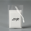 High-end Clothing Hang Tags with String Attached, Blank Writable Cardstock Paper Tags for Presents, Clothing, Shipping, Retail