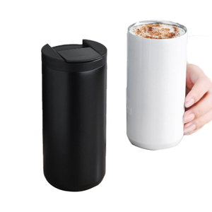 Stainless Steel 14 oz Creative Coffee Mug, 14oz Insulated Double Wall Travel Tumbler With Lid