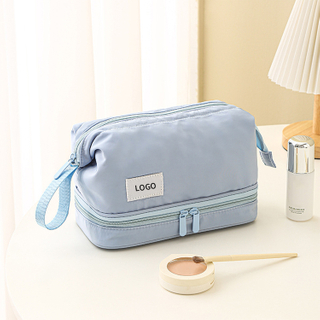 Travel Bag Double Makeup Bag Women Carry Large Capacity Wash Bag Storage Business Trip Waterproof Bag