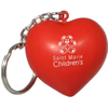 Heart Shape Stress Ball Keychain