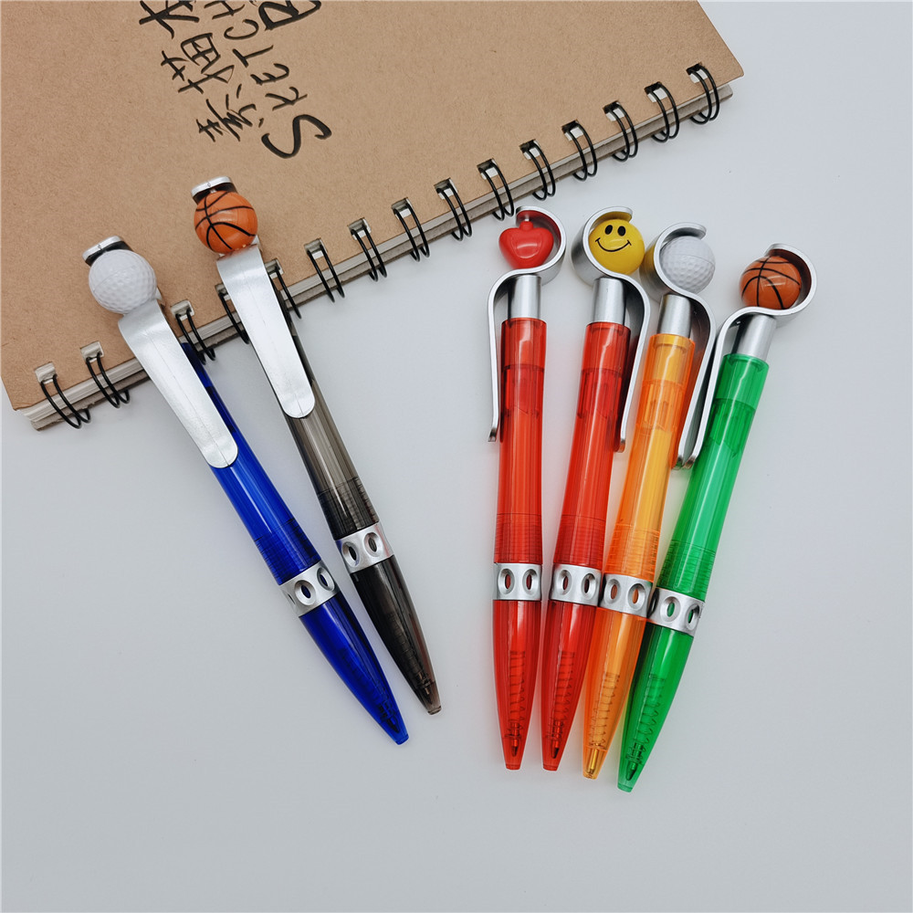 Golf Ball Top Plastic Ballpoint Pen