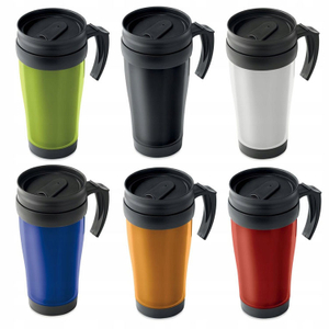 16Oz Double Wall PlasticTumbler with Handle