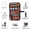 Leather Golf Multi-Function Accessory Kit with Tees, Balls, Rangefinder, Brush, Multifunctional Divot Knife, Ball Clamp, Scorer