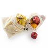 Organic Cotton Small Checkered Environmental Protection Net Bag Shopping Bag Supermarket Fruit Bunches Storage Bag