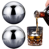 Stainless Steel Round Ice Ball Reusable Chilling Beverage Rocks with Freezing Tray Tongs