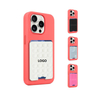 Custom Silicone Suction Cup Phone Card Holder, Adhesive Phone Wallet with Card Slot