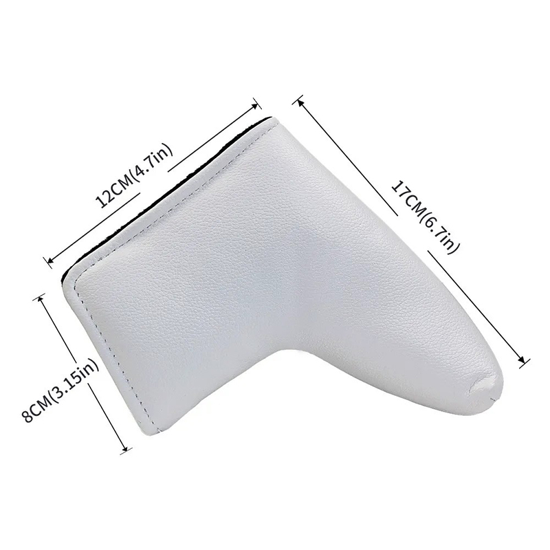 6.7" * 4.7" Blade Putter Head Cover -- Strong Magnetic Closure, Waterproof PU Leather
