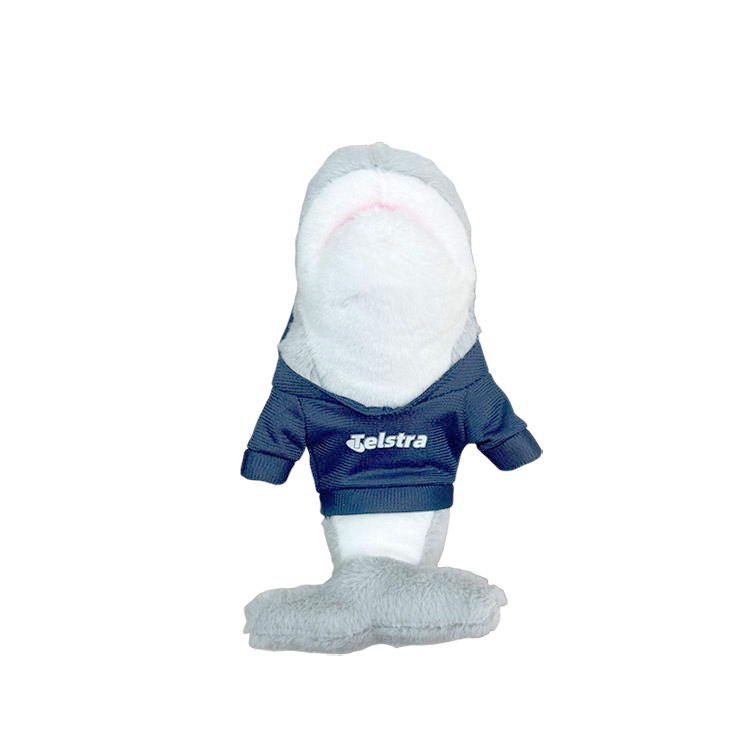 6" Plush Salty Shark Toy with Customizable T-shirt Or Hoodie for Logo Imprint