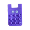 Push Pop Phone Wallet Sticker Card Holder Silicone Smartphone Wallet