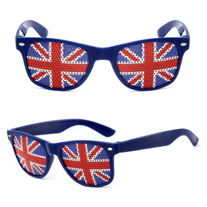 Full Color PC Pinhole Sunglasses with Perforated Stickers