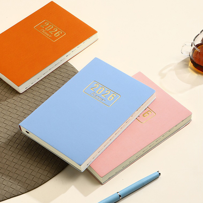 A5 Size PU Leather 2026 Planner Notebook