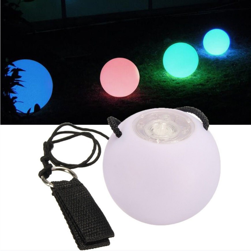 Colorful LED Exercise Ball, Custom LOGO Vinyl Luminous Swing Exercise Ball Juggling Balls for Sports F